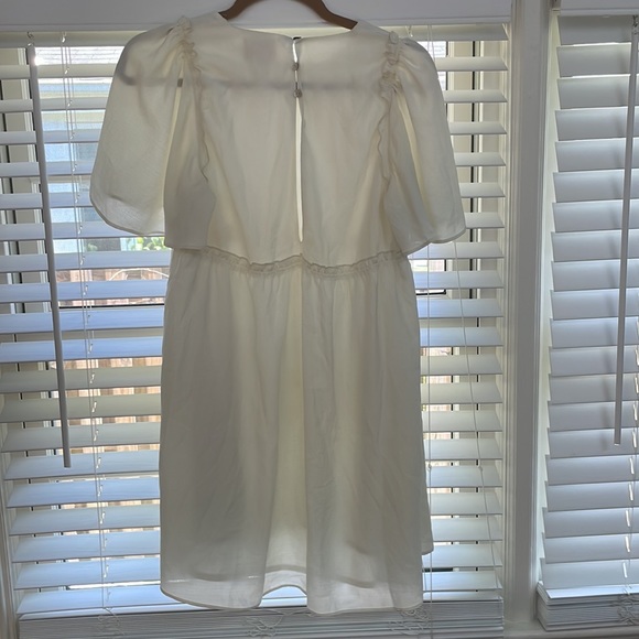 Show Me Your MuMu Brooks Babydoll Mini Dress in Cream Size small - Picture 2 of 5